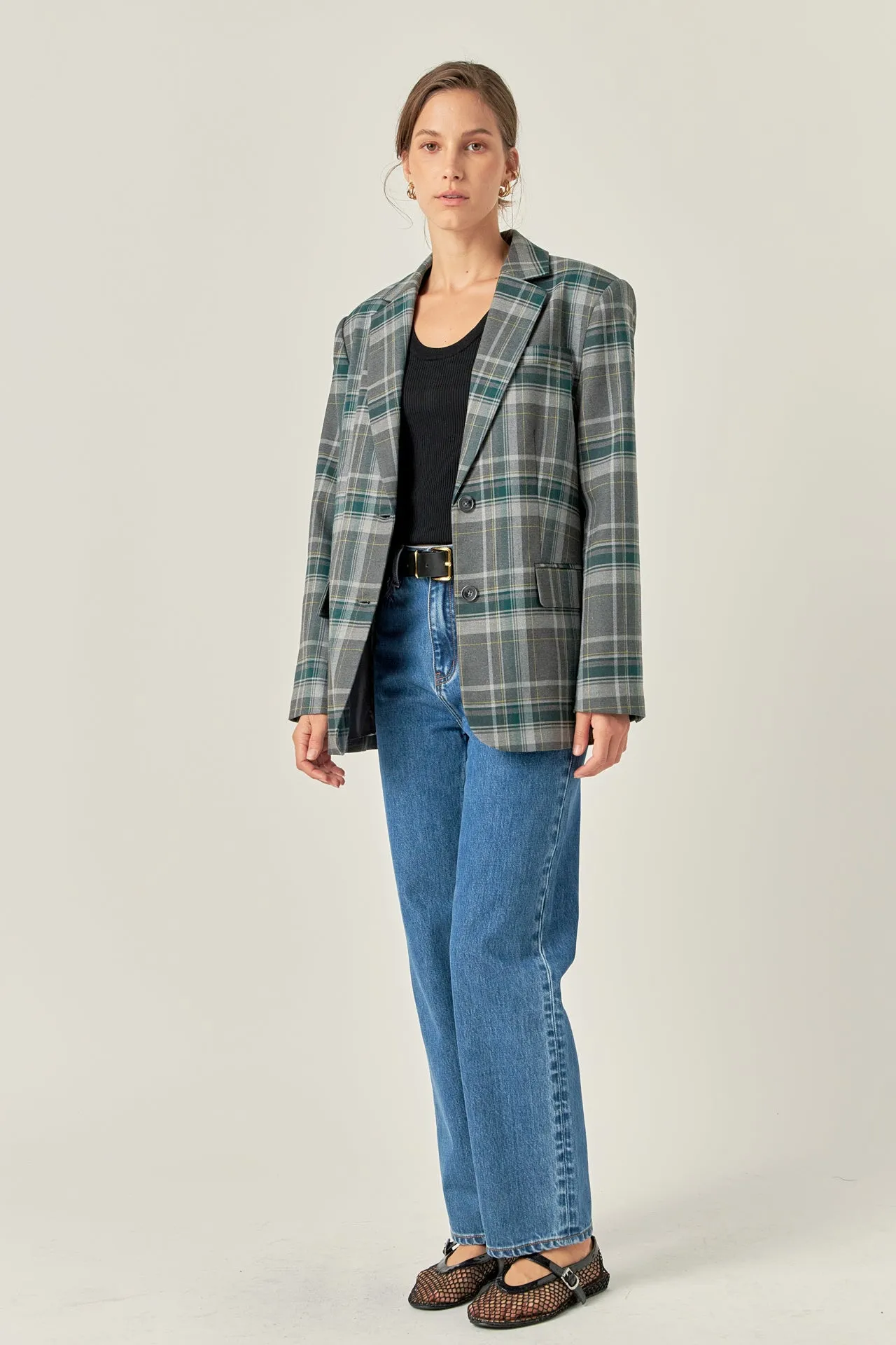 English Factory - Plaid Blazer
