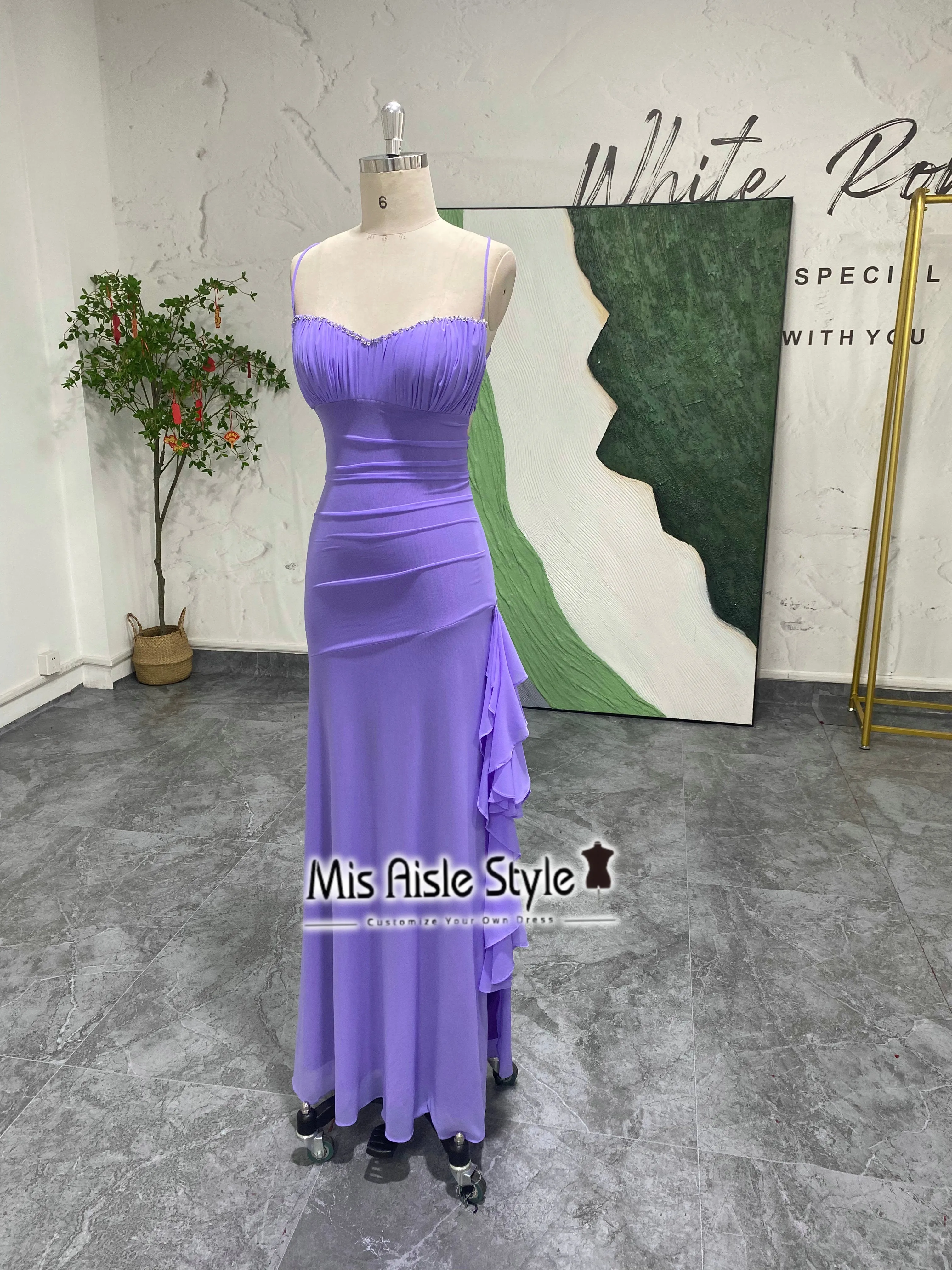 Fit and Flare Lavender Vintage Prom Dress