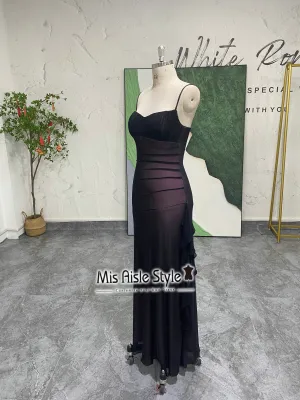 Fit and Flare Slit Vintage Prom Dress