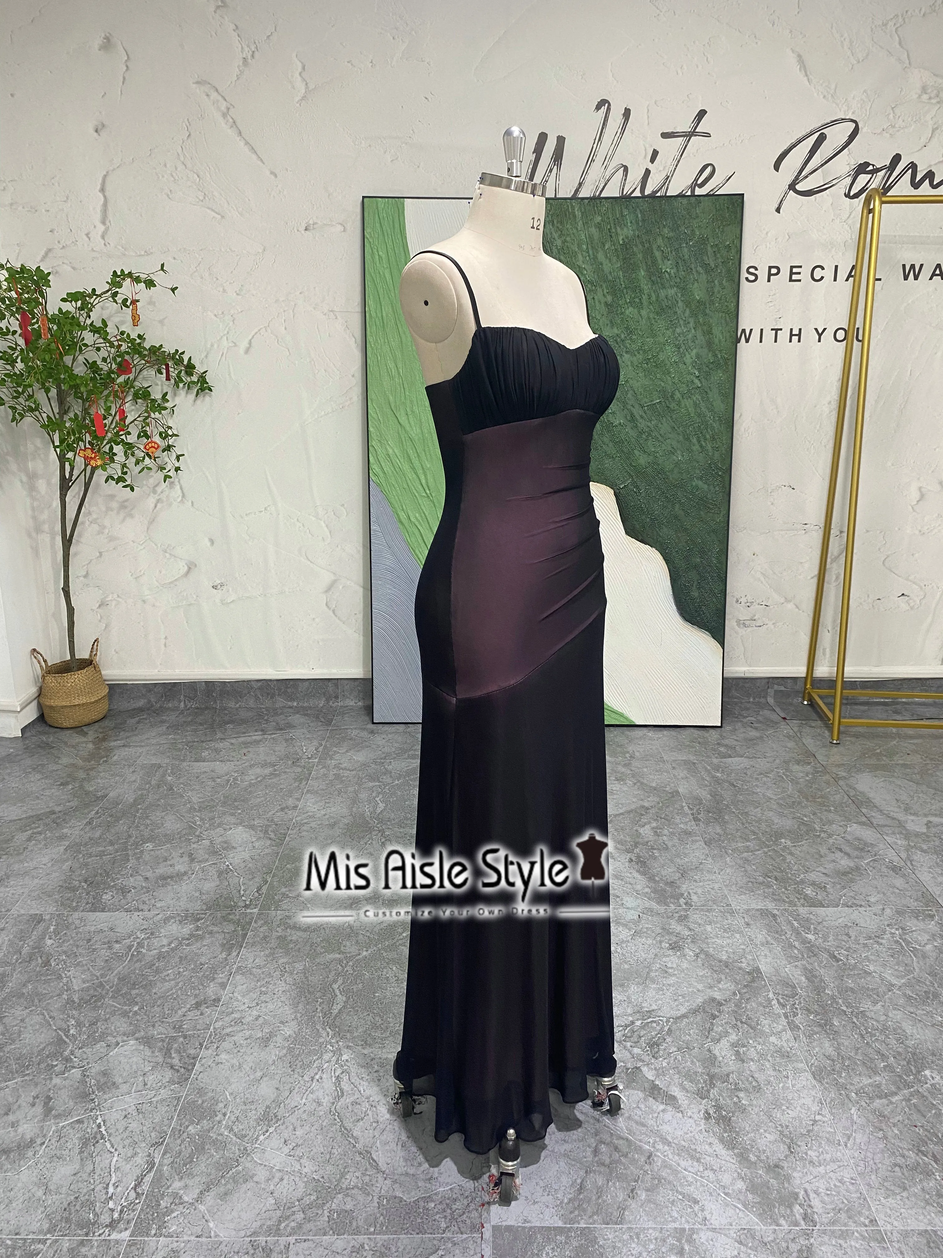 Fit and Flare Slit Vintage Prom Dress