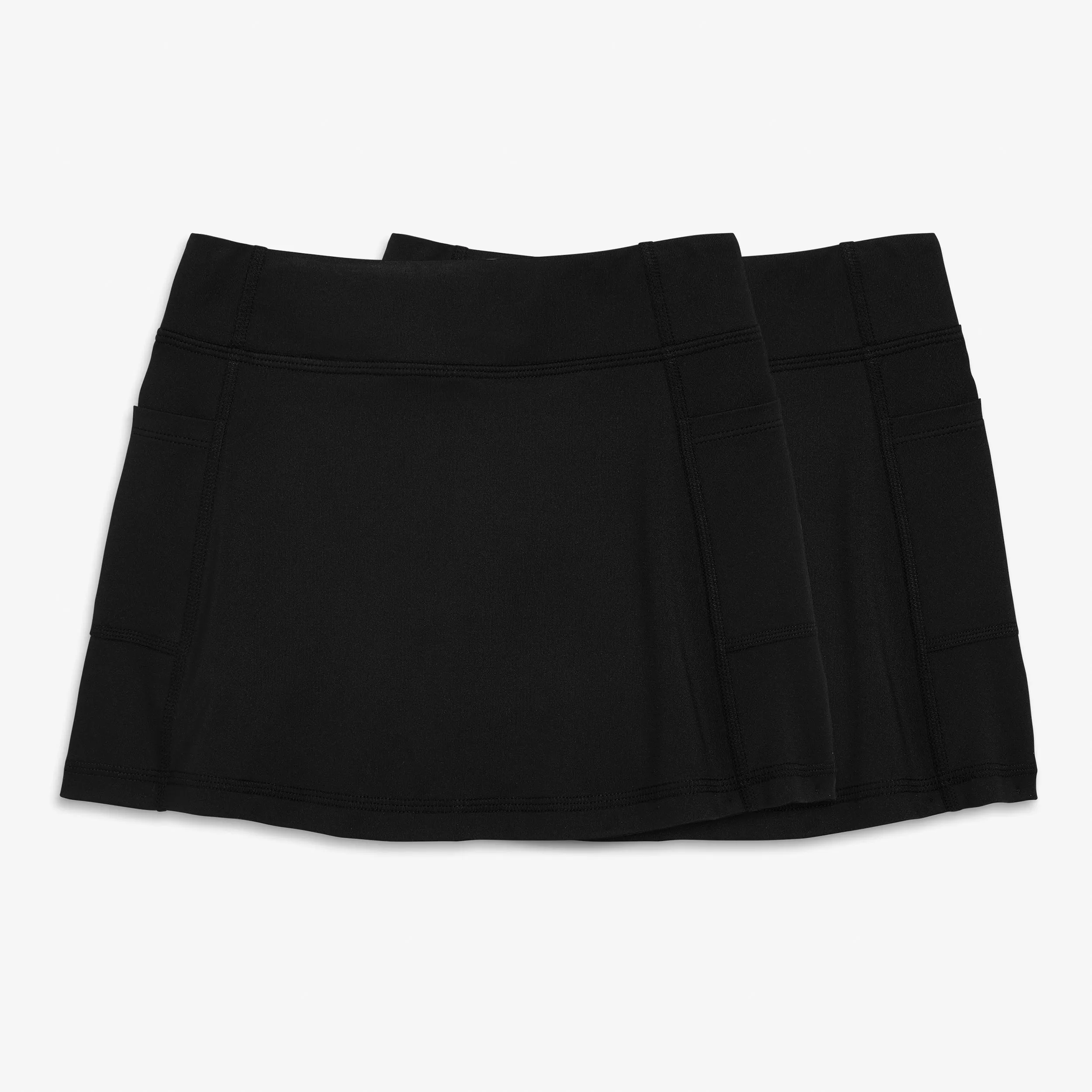 FlexKnit pocket skort 2-pack