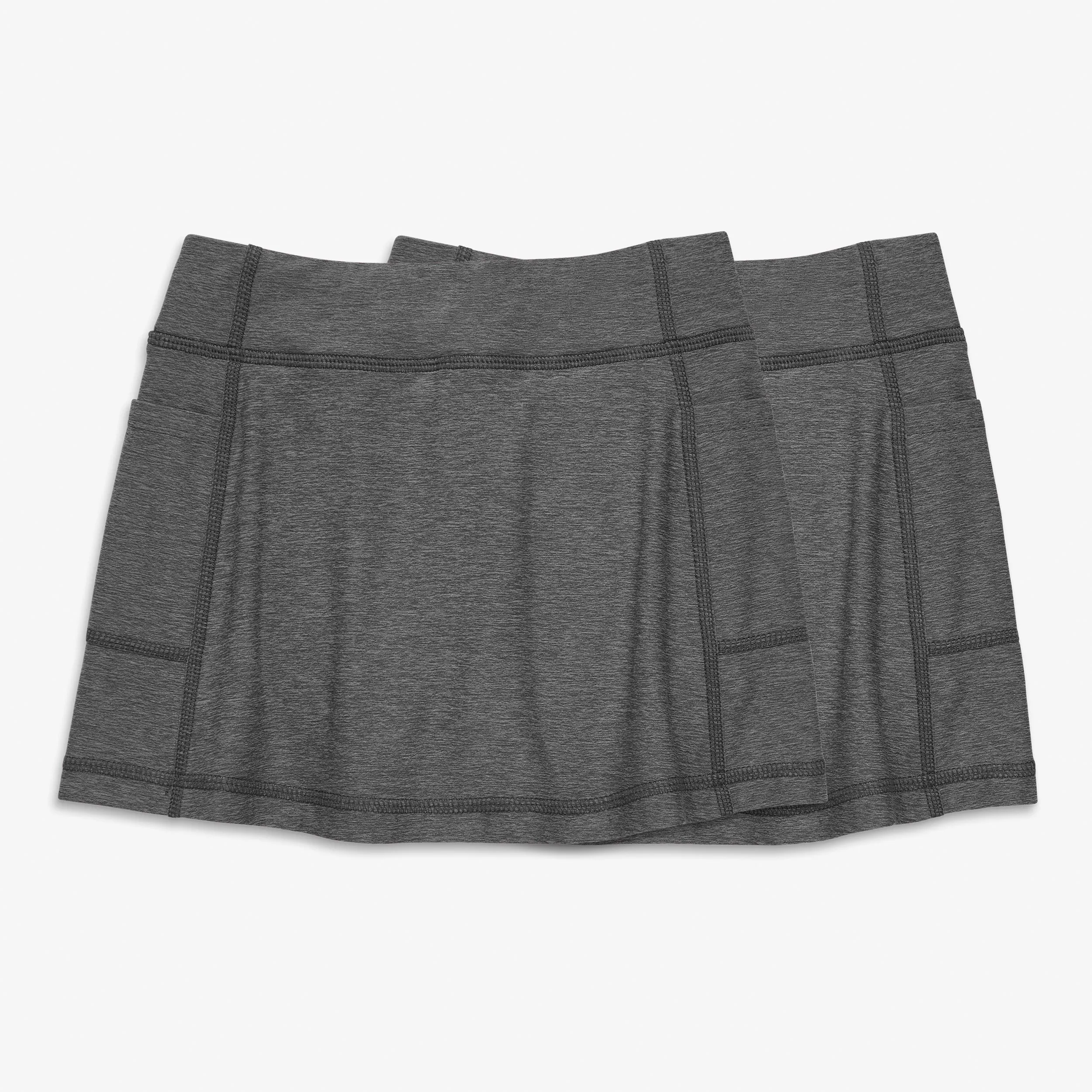 FlexKnit pocket skort 2-pack