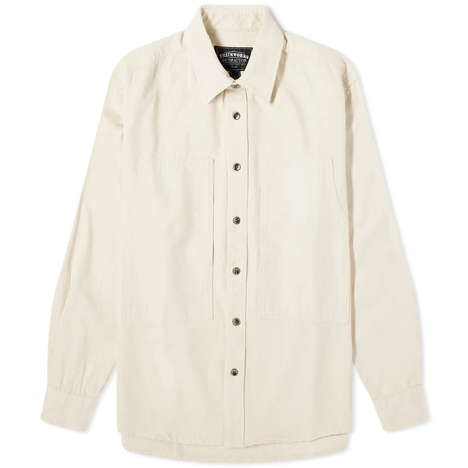 Frizmworks Hbt Carpenter Pocket Work Shirt, Natural