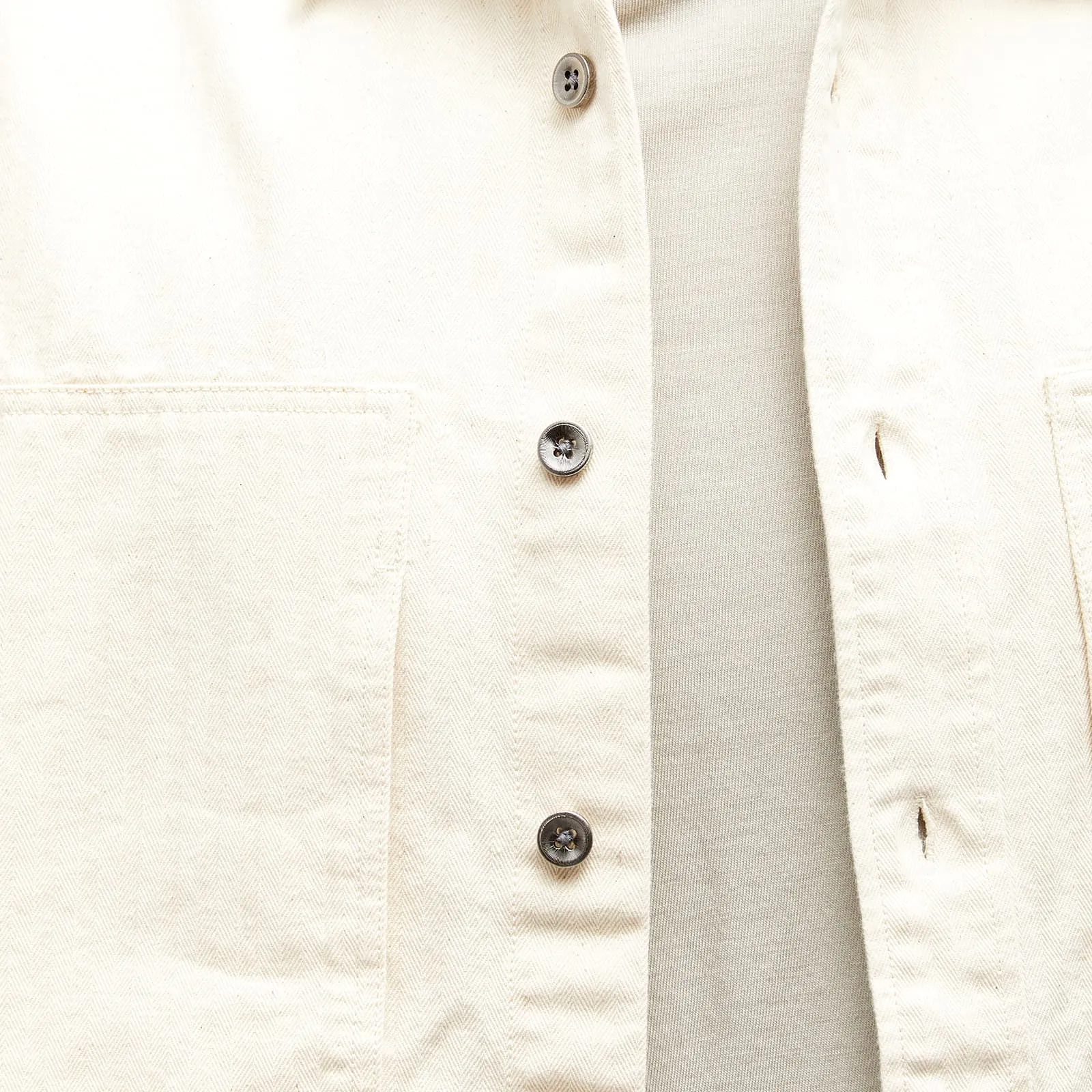 Frizmworks Hbt Carpenter Pocket Work Shirt, Natural