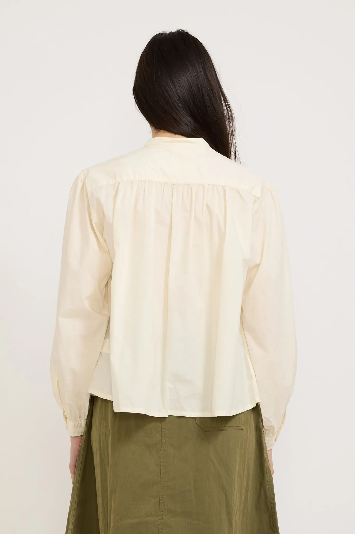 Gathered Shirt Ivory