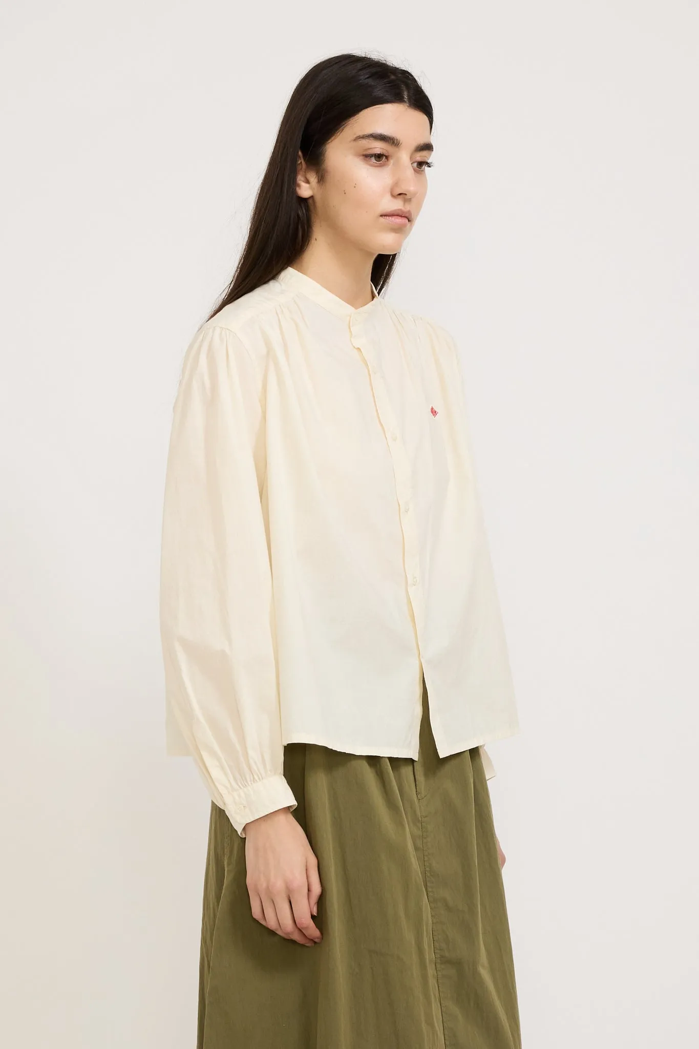 Gathered Shirt Ivory