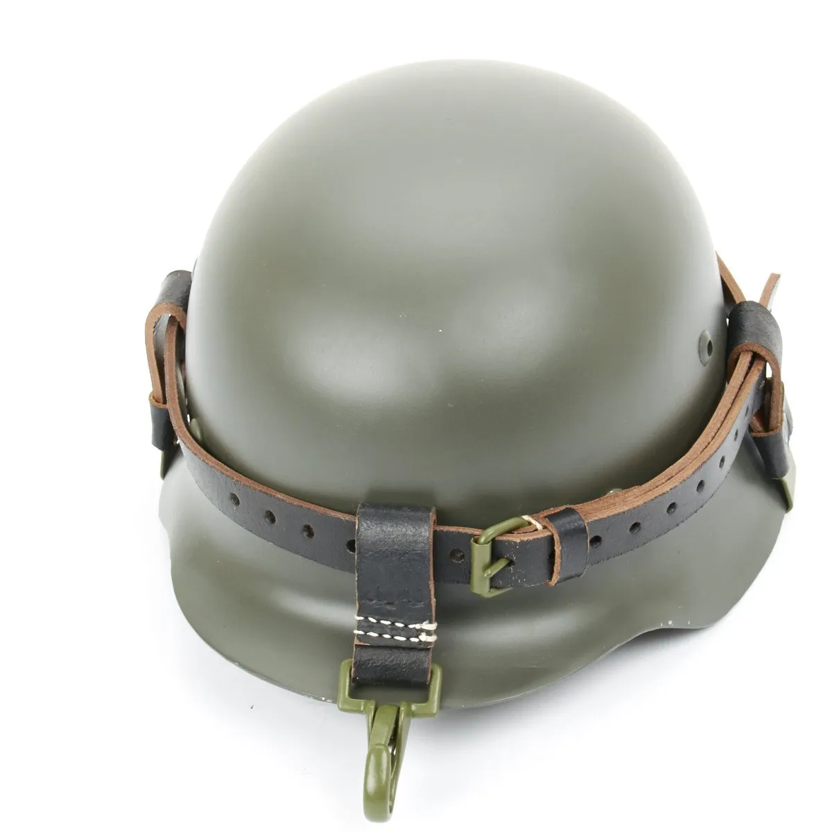 German WWII Helmet Black Leather Carry Strap