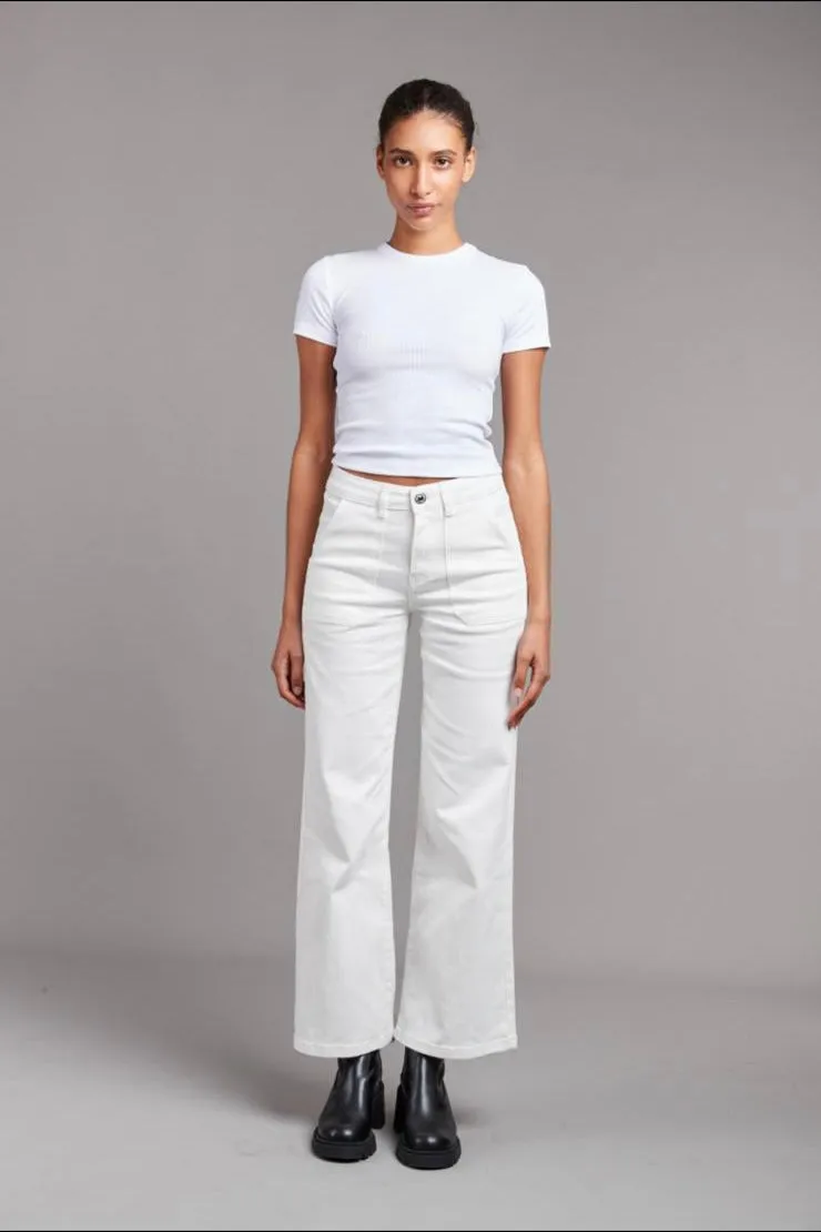 Ginny White Flares