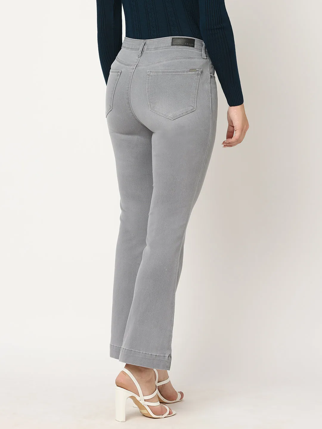 K5094 High Rise Mini Flare Jeans