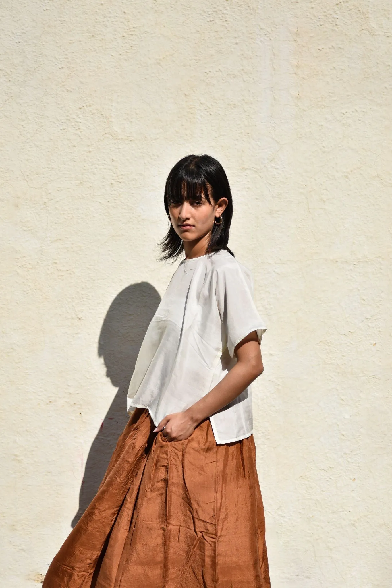 Kimono Sleeve Top-Kora Silk