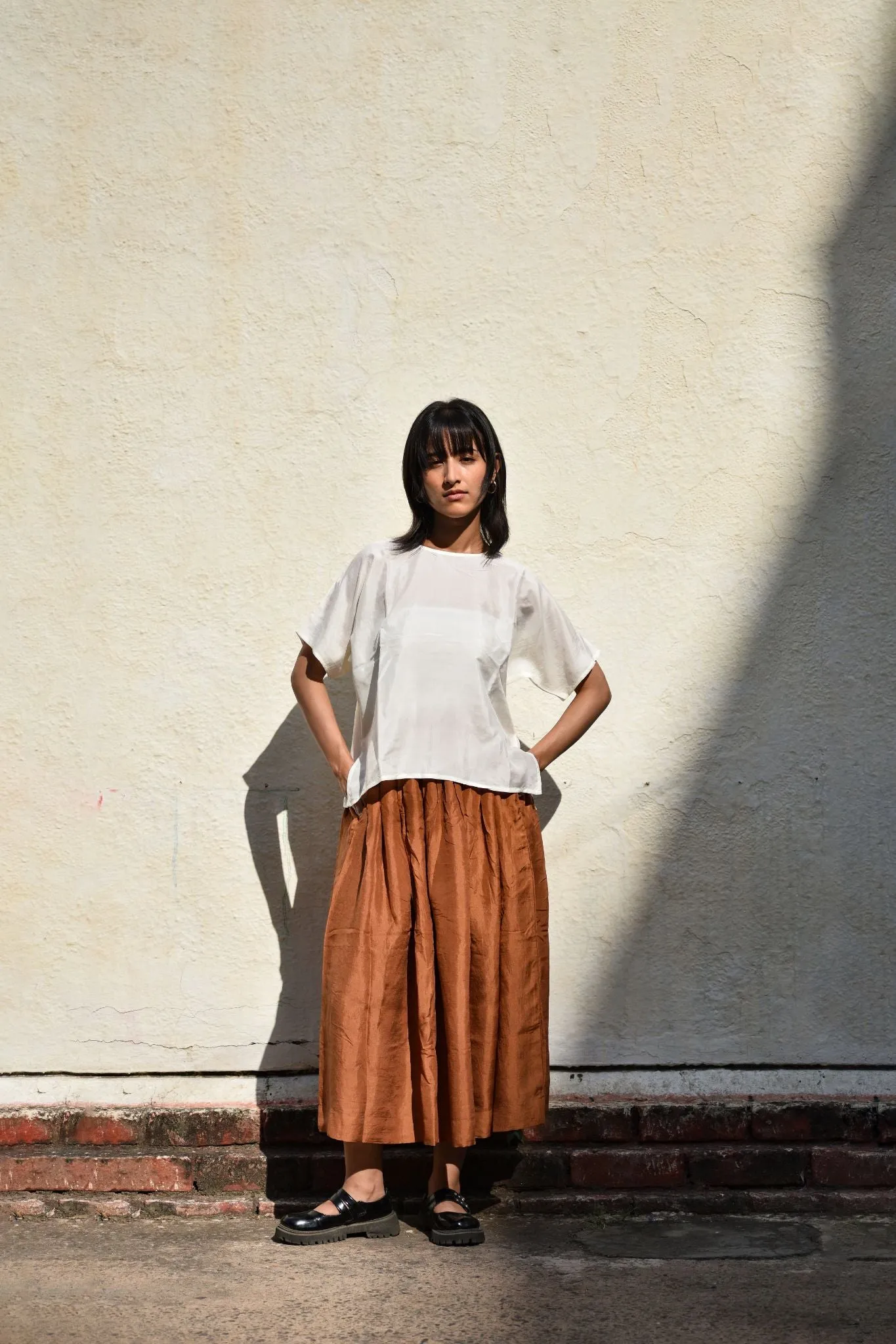 Kimono Sleeve Top-Kora Silk