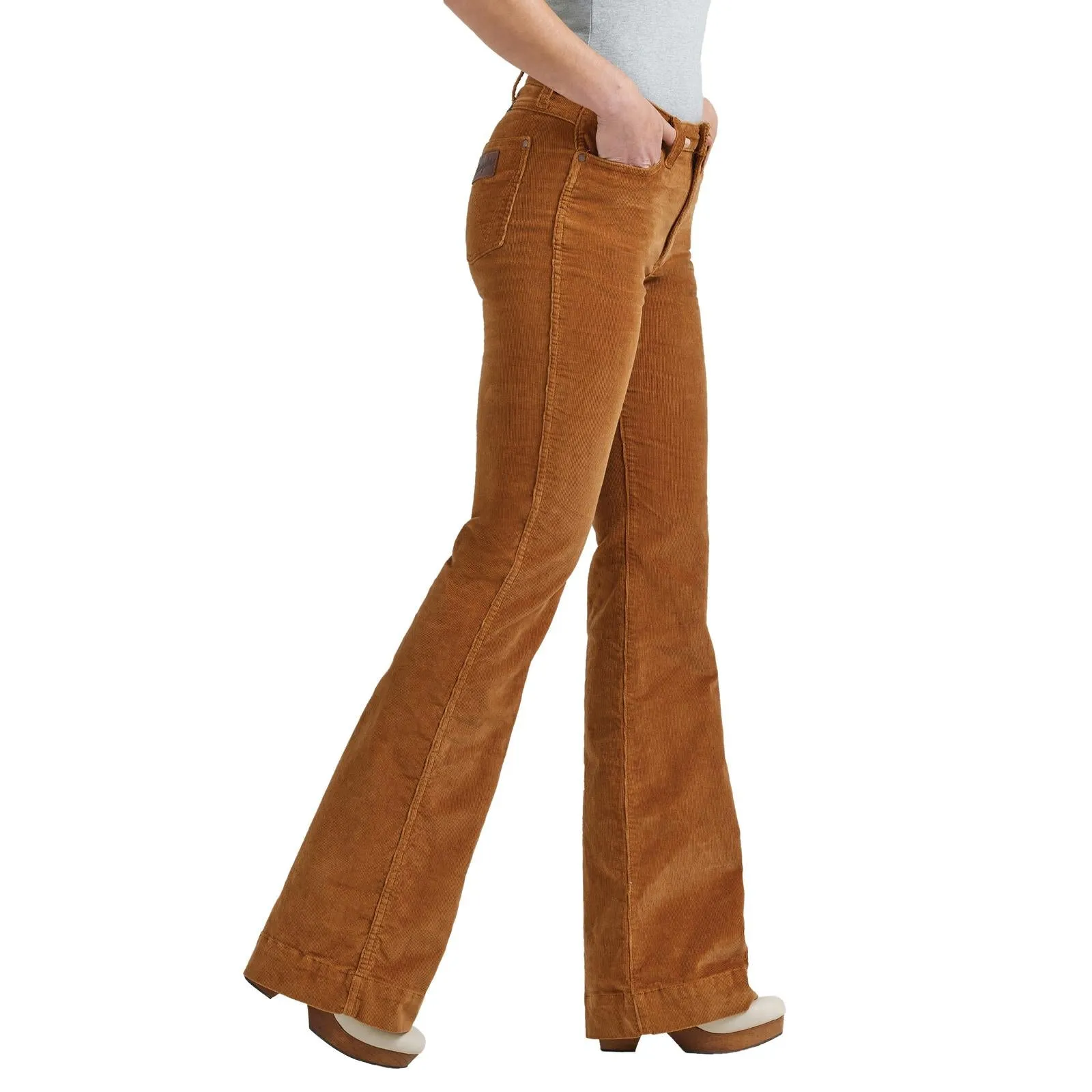 Wrangler Retro Womens High-Rise Bootcut Corduroy Jeans