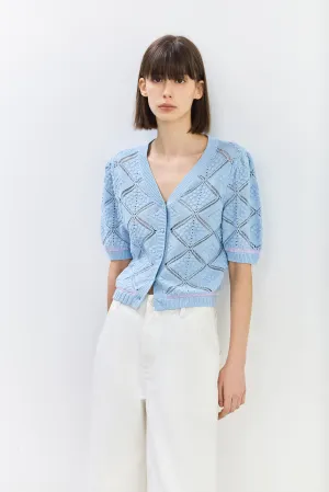 LILY Hollow Design Knitted Cardigan