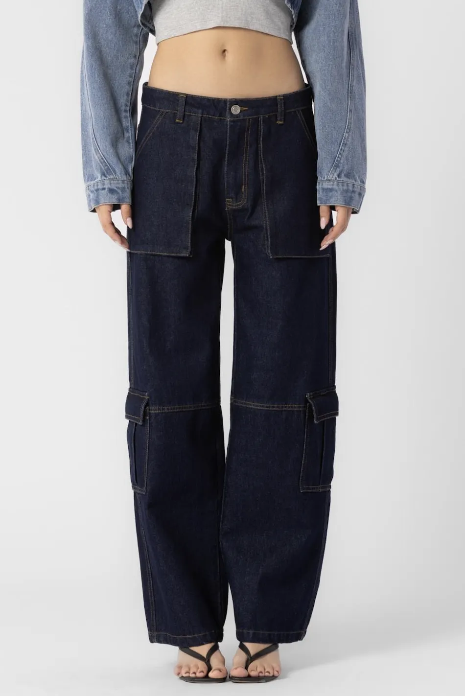 Low Rise Straight Leg Cargo
