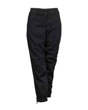 Luisa Cerano Brushed Cotton Utility Pant Black