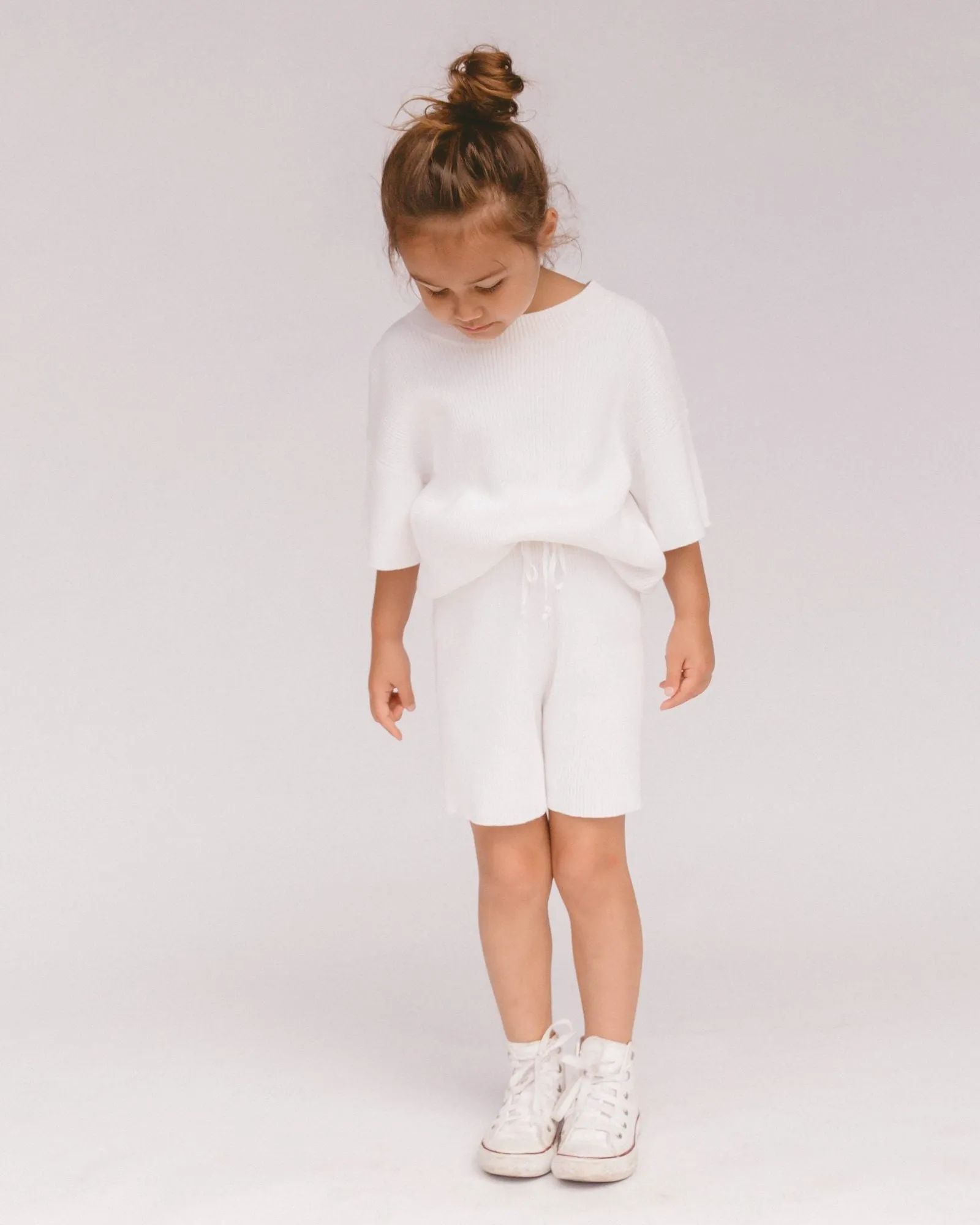 Lullaby Club Mini Summer Knit Set - White *FINAL SALE*