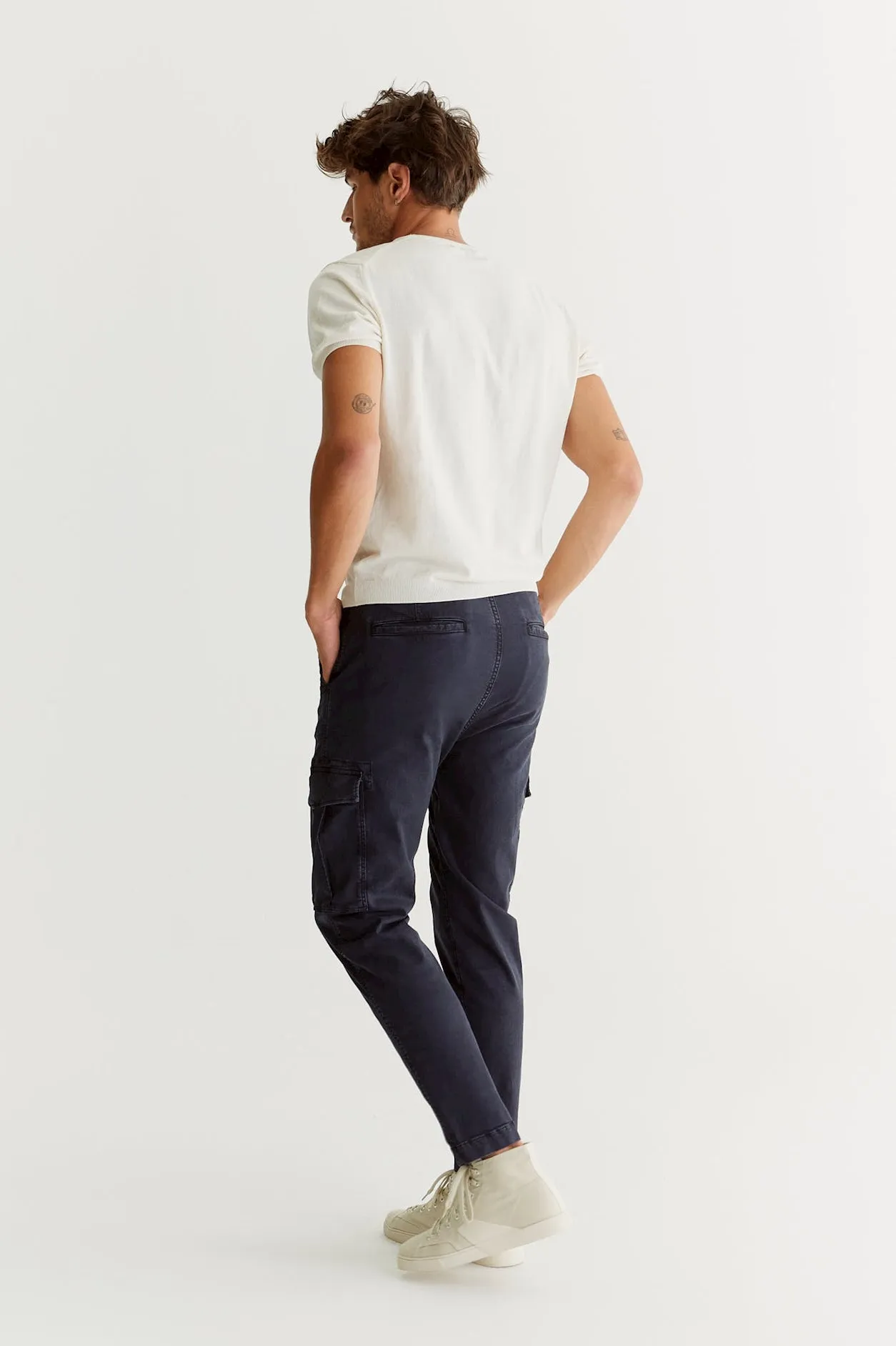 Matt Cargo Pants Dark Blue