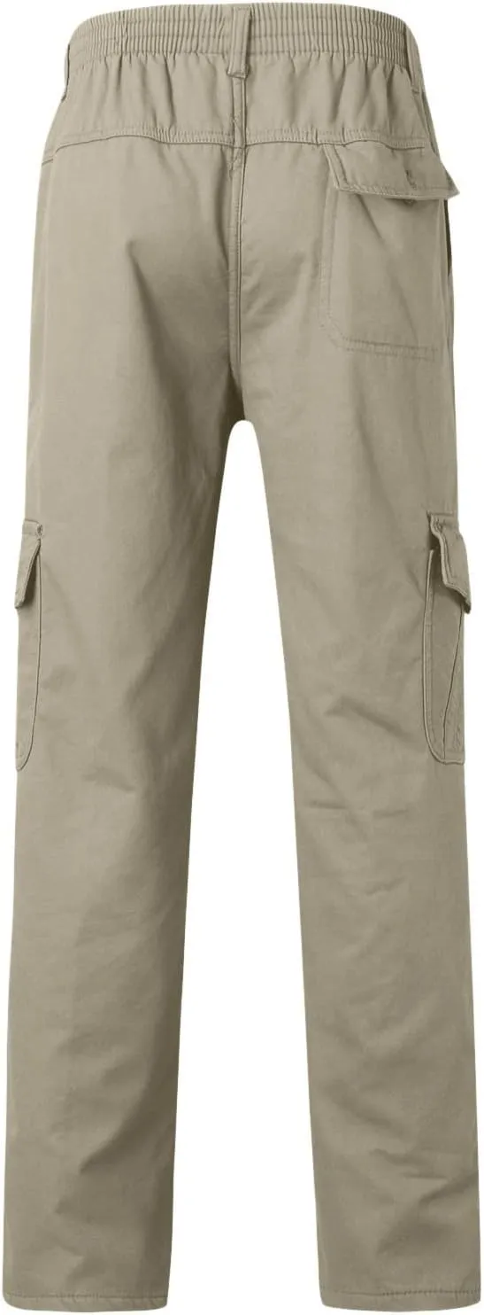 Mens Sweatpants with Pockets Big and Tall Men Casual Heavyweight Sweatpants Classic Fit Pockets Cargo Work Pants Wild