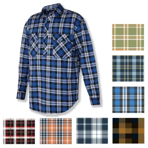 Milton Mens Closed Front Flannelette Shirt 6703L