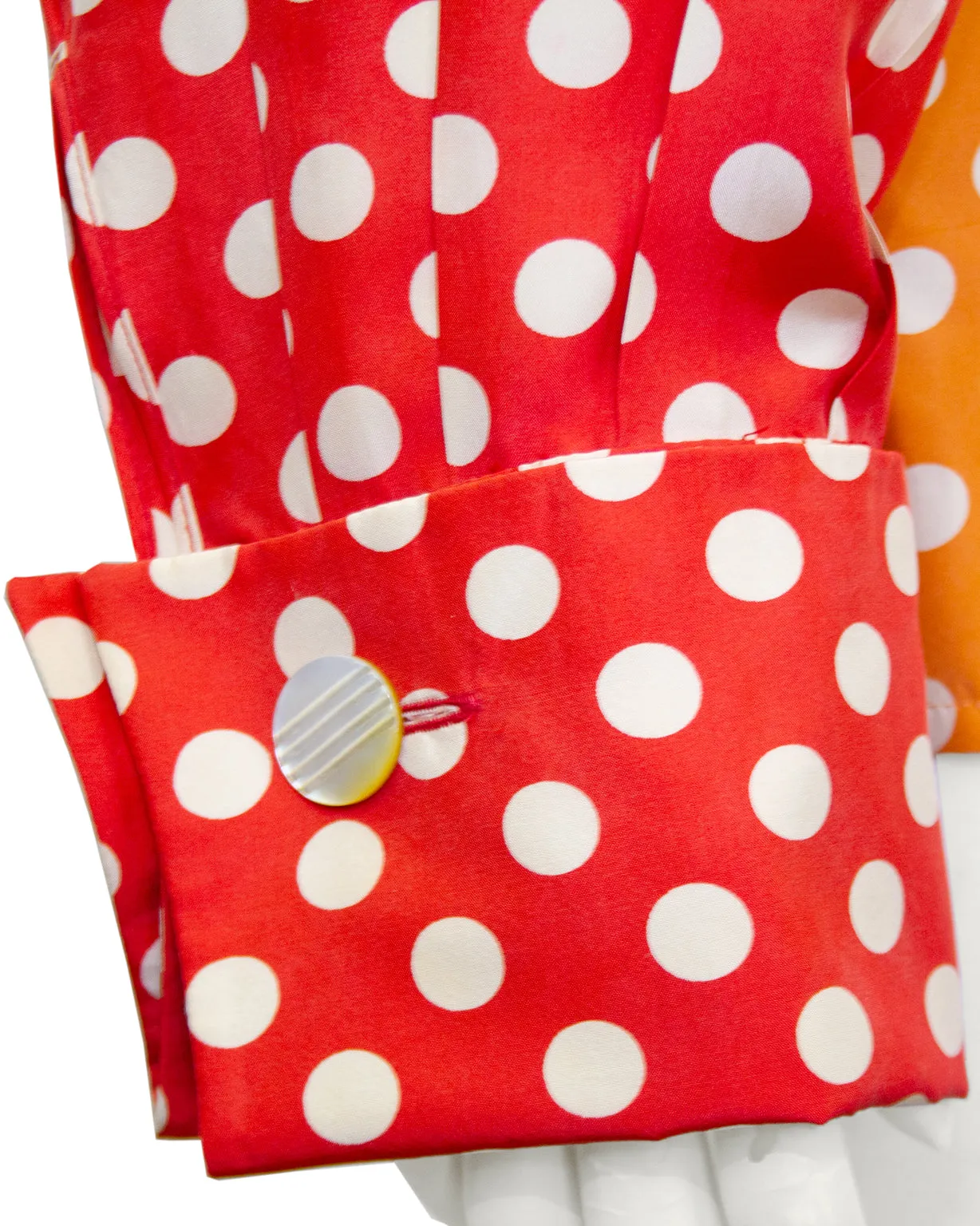 Multi Color Polka Dot Silk Shirt