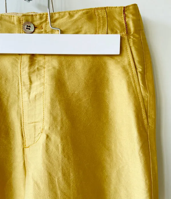 nowos/SILK PANTS(YELLOWGOLD)