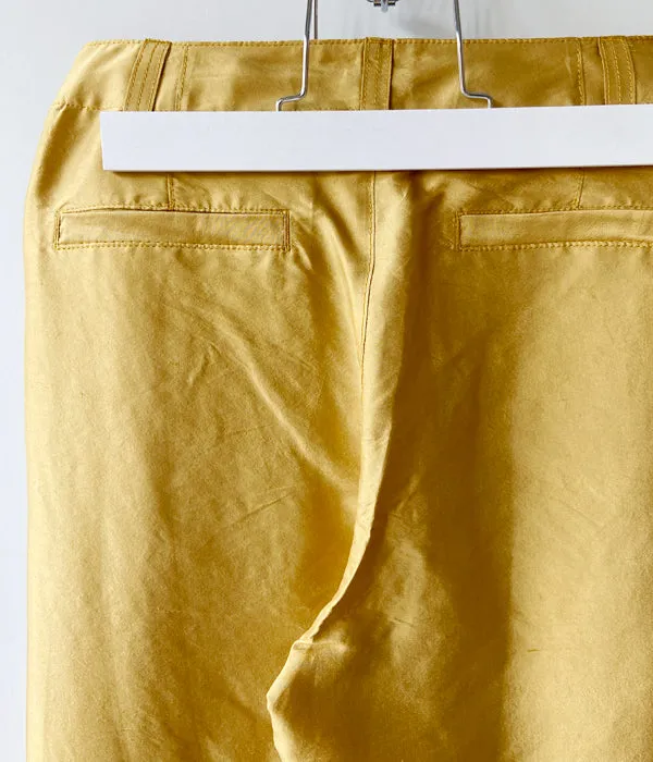 nowos/SILK PANTS(YELLOWGOLD)