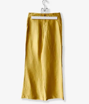 nowos/SILK PANTS(YELLOWGOLD)