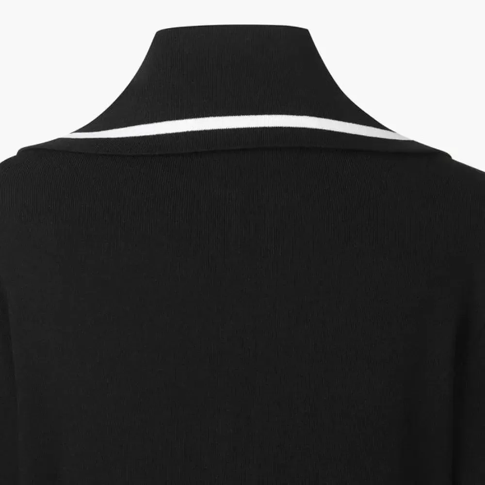 o Khoc Golf DESCENTE N Wide Collar Cardigan
