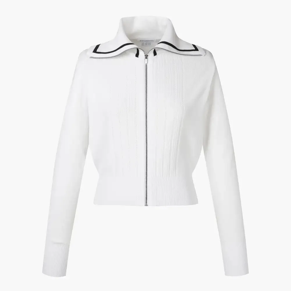 o Khoc Golf DESCENTE N Wide Collar Cardigan