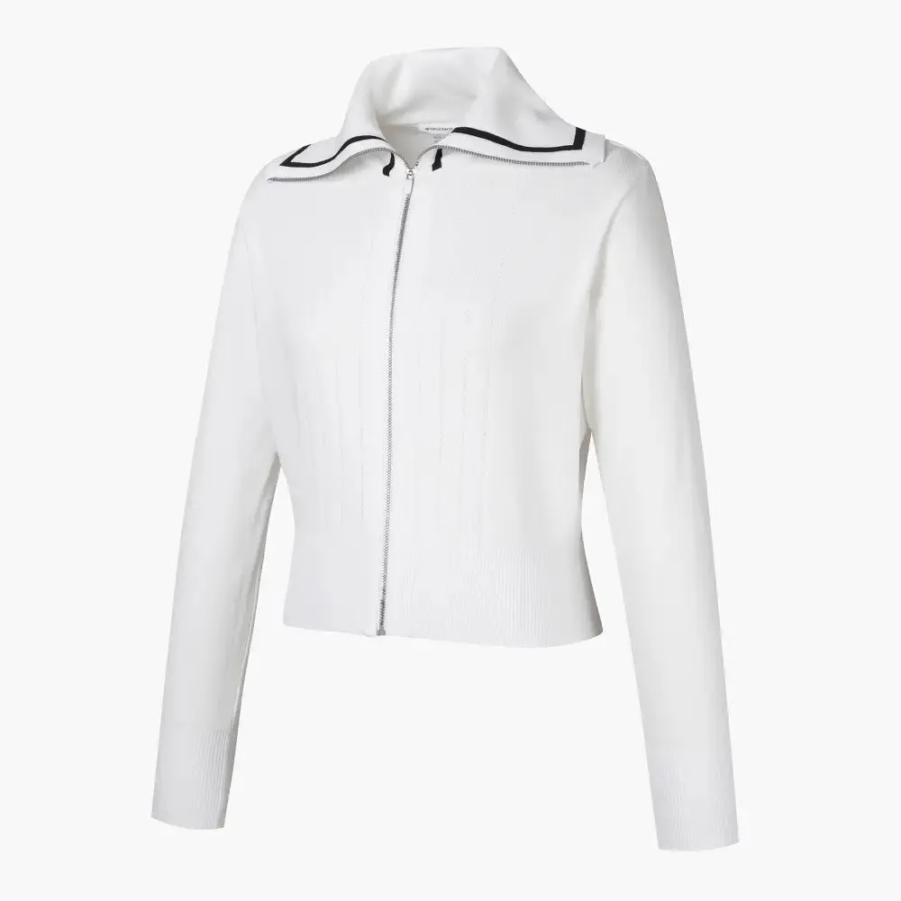 o Khoc Golf DESCENTE N Wide Collar Cardigan