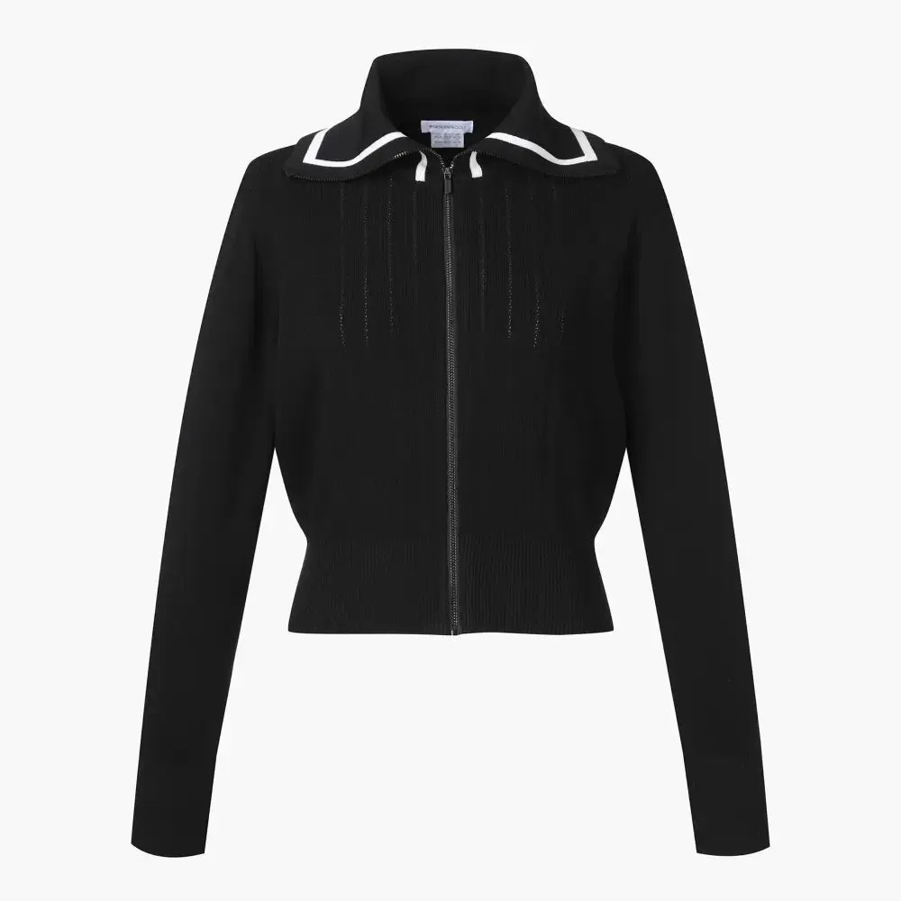 o Khoc Golf DESCENTE N Wide Collar Cardigan
