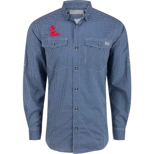 Ole Miss Frat Gingham Long Sleeve Shirt