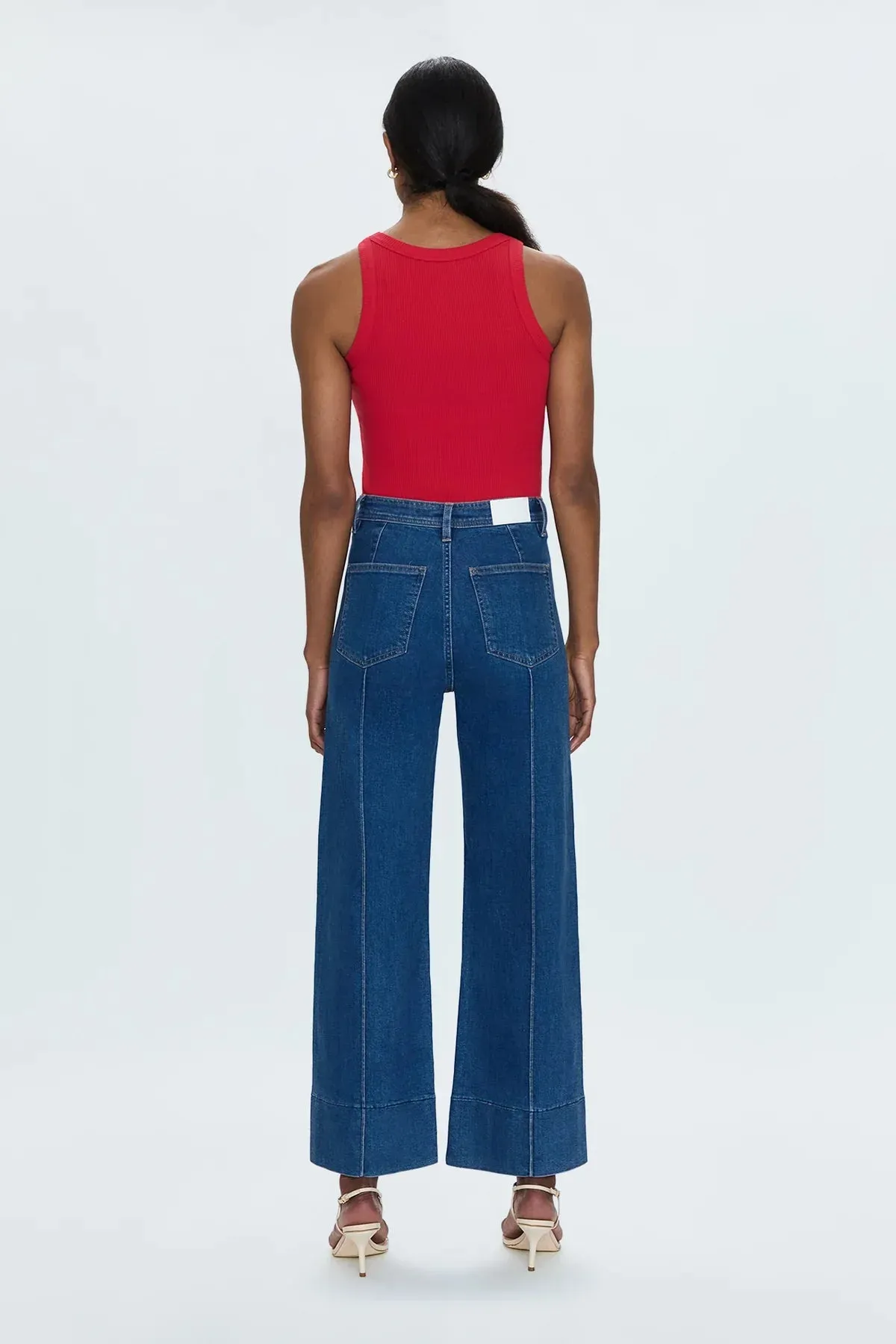 Pistola - Penny Ankle Pintuck High Rise Wide Leg- Country Club