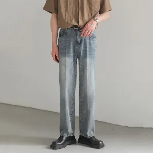 Retro Casual Straight Jeans