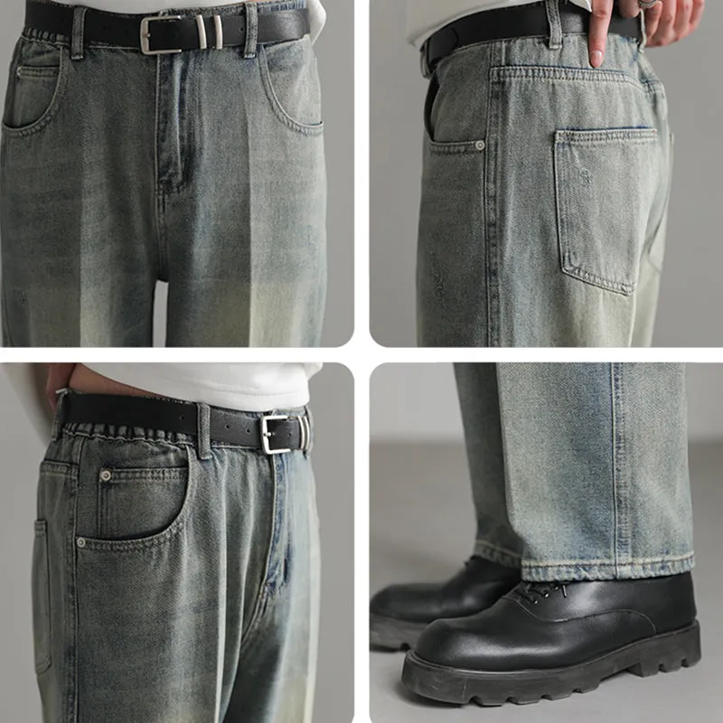 Retro Casual Straight Jeans