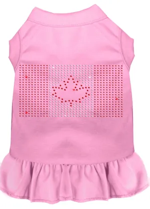 Rhinestone Canadian Flag Dress Light Pink Xxl (18)