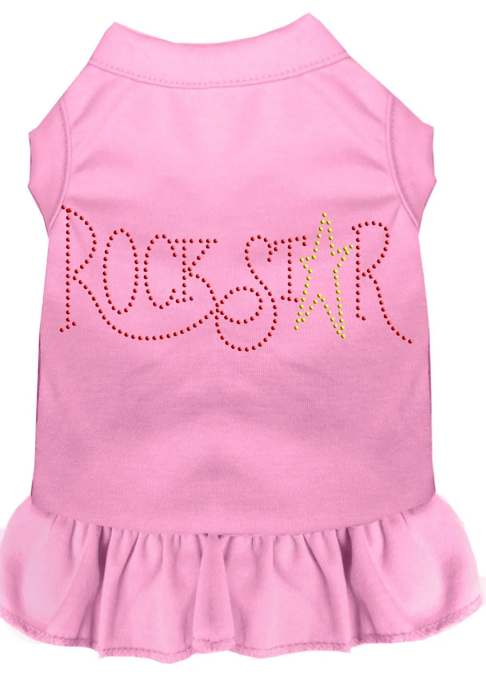 Rhinestone Rockstar Dress Light Pink Xxl (18)
