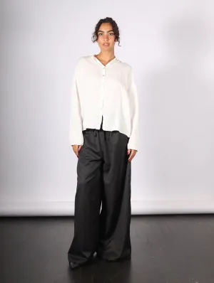 Album Di Famiglia Short Collar Milk Shirt - Elegant Lightweight Summer Essential