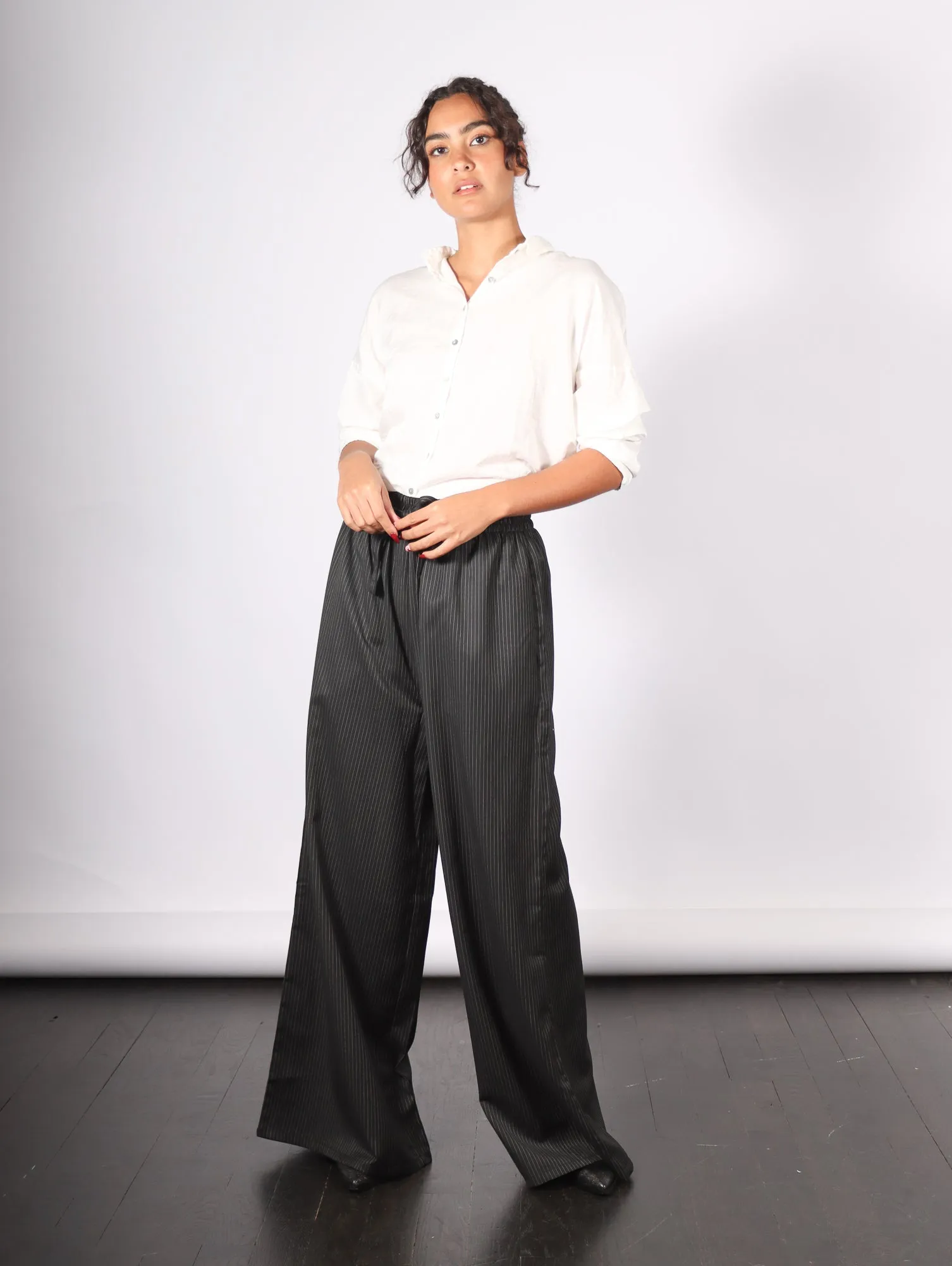 Album Di Famiglia Short Collar Milk Shirt - Elegant Lightweight Summer Essential