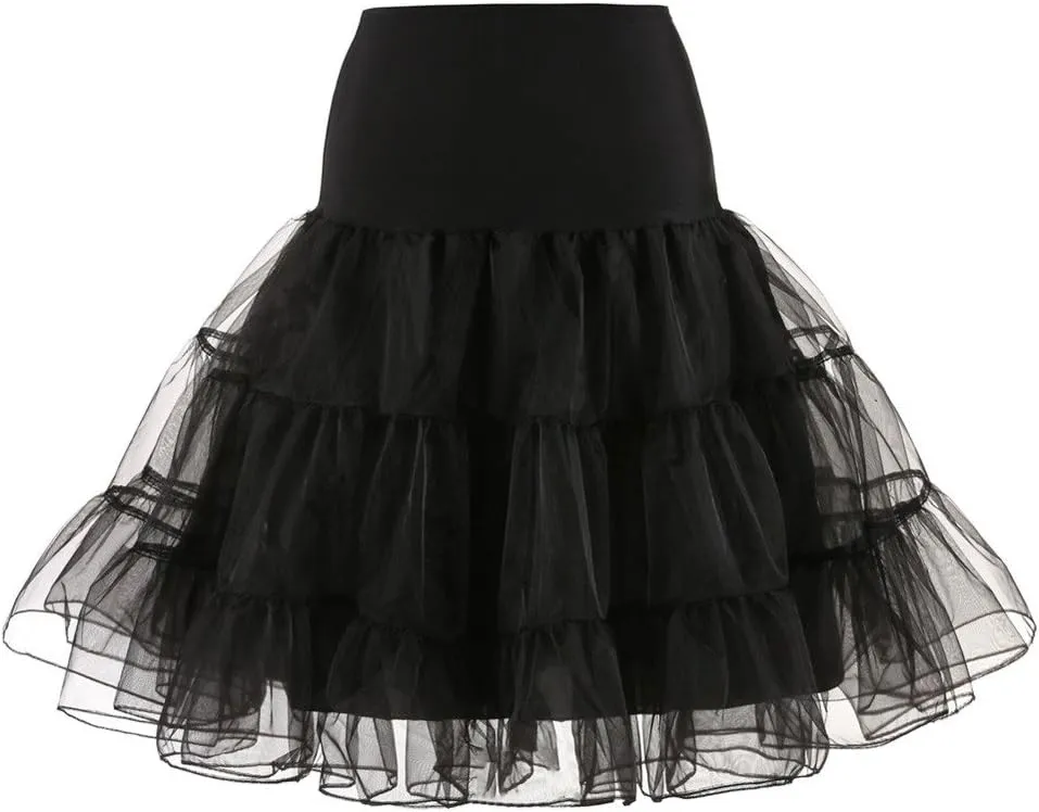 Skirts for Women 2025 Adult Dancing Mesh Skirt Casual High Waisted Pleated Skirt Solid Versatile Layered Tulle Skirt