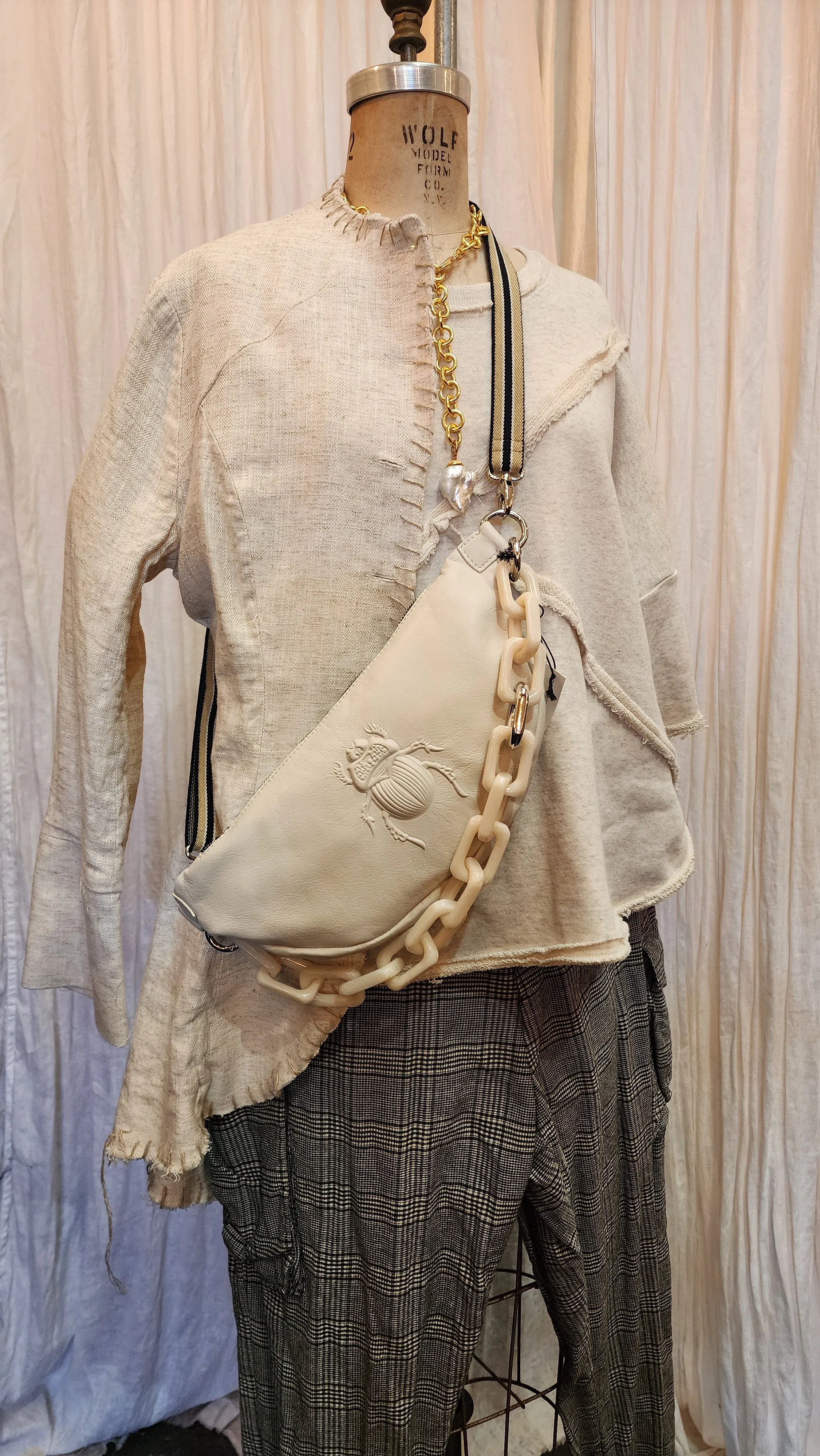 Spliced sweat Top - (Organic Cotton) Natural
