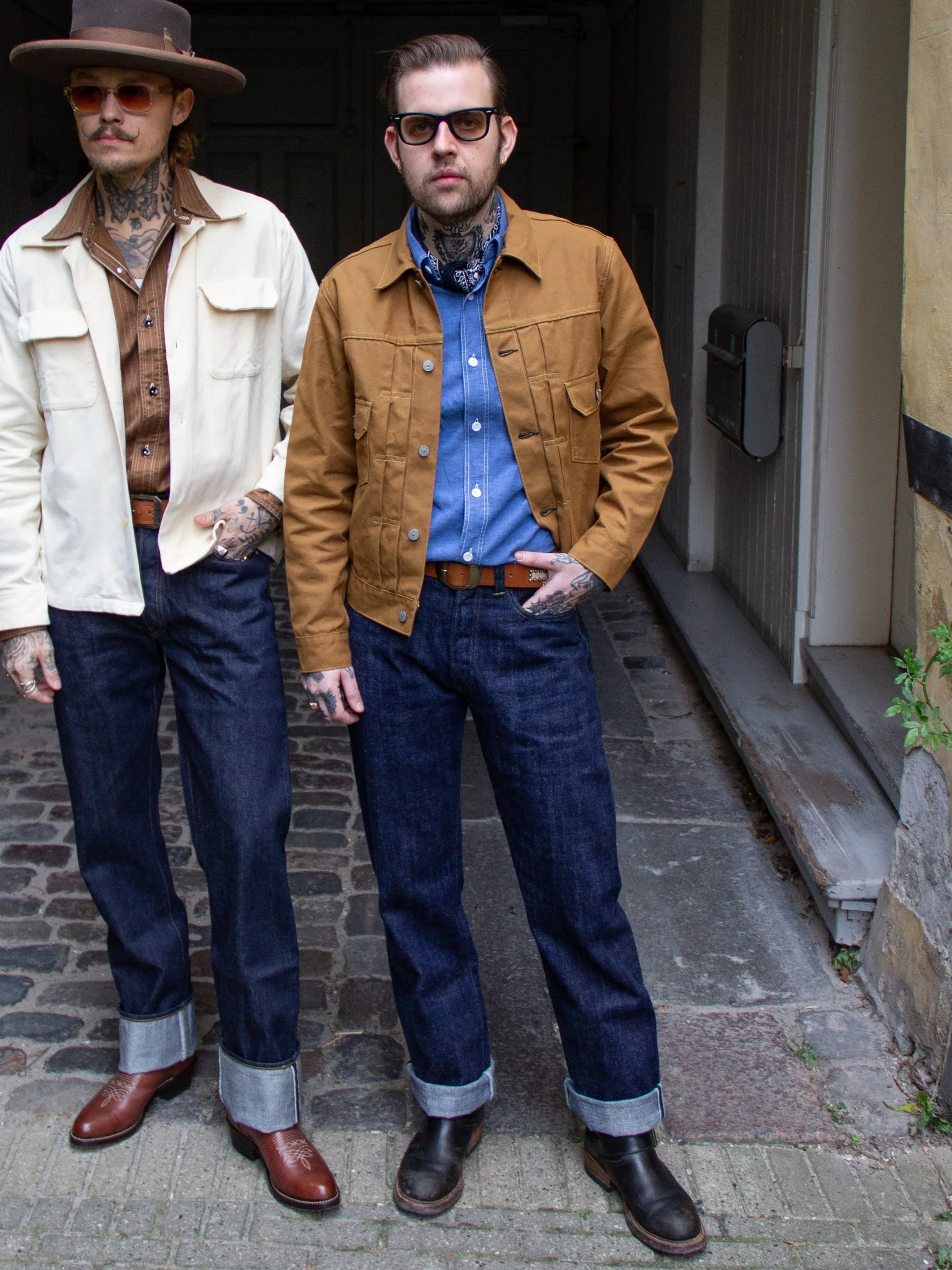 Sugar Cane, Chambray Shirt, VAT Dye