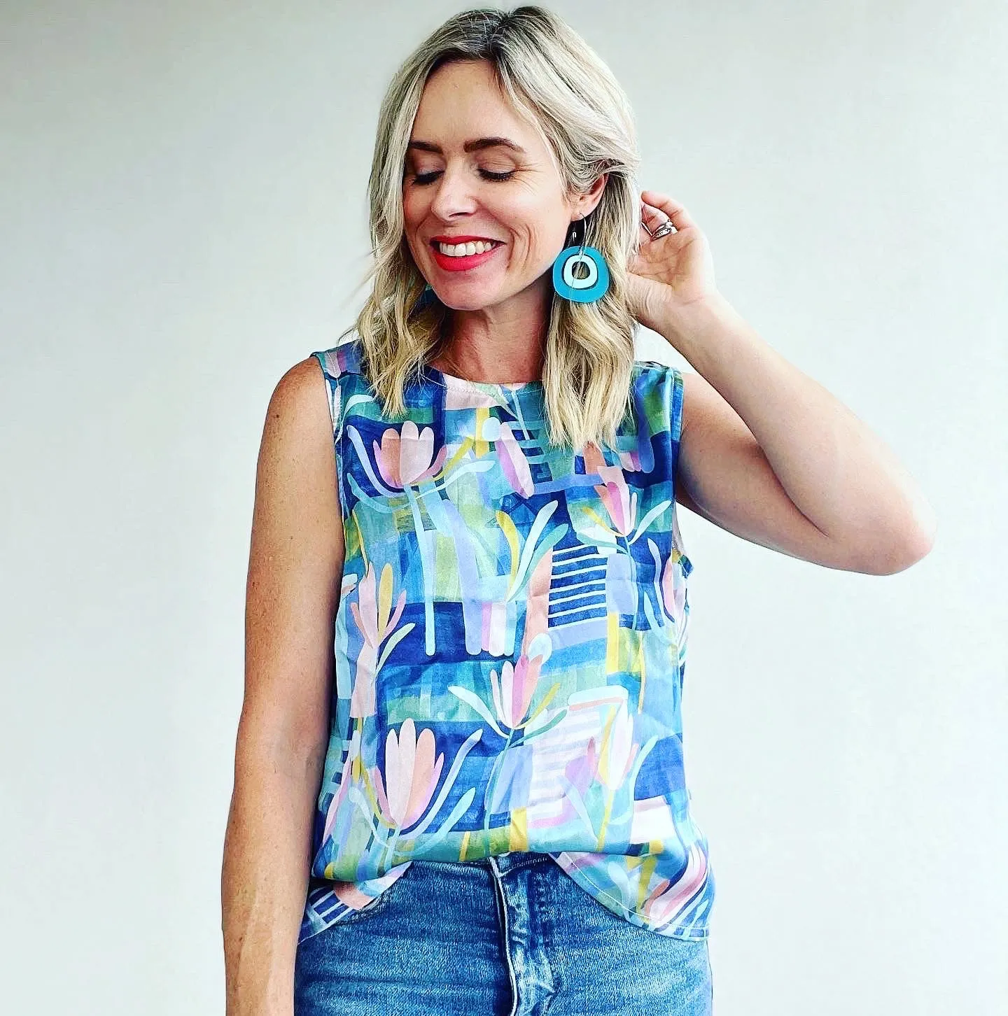 Suncatchers  Silk Shell Top