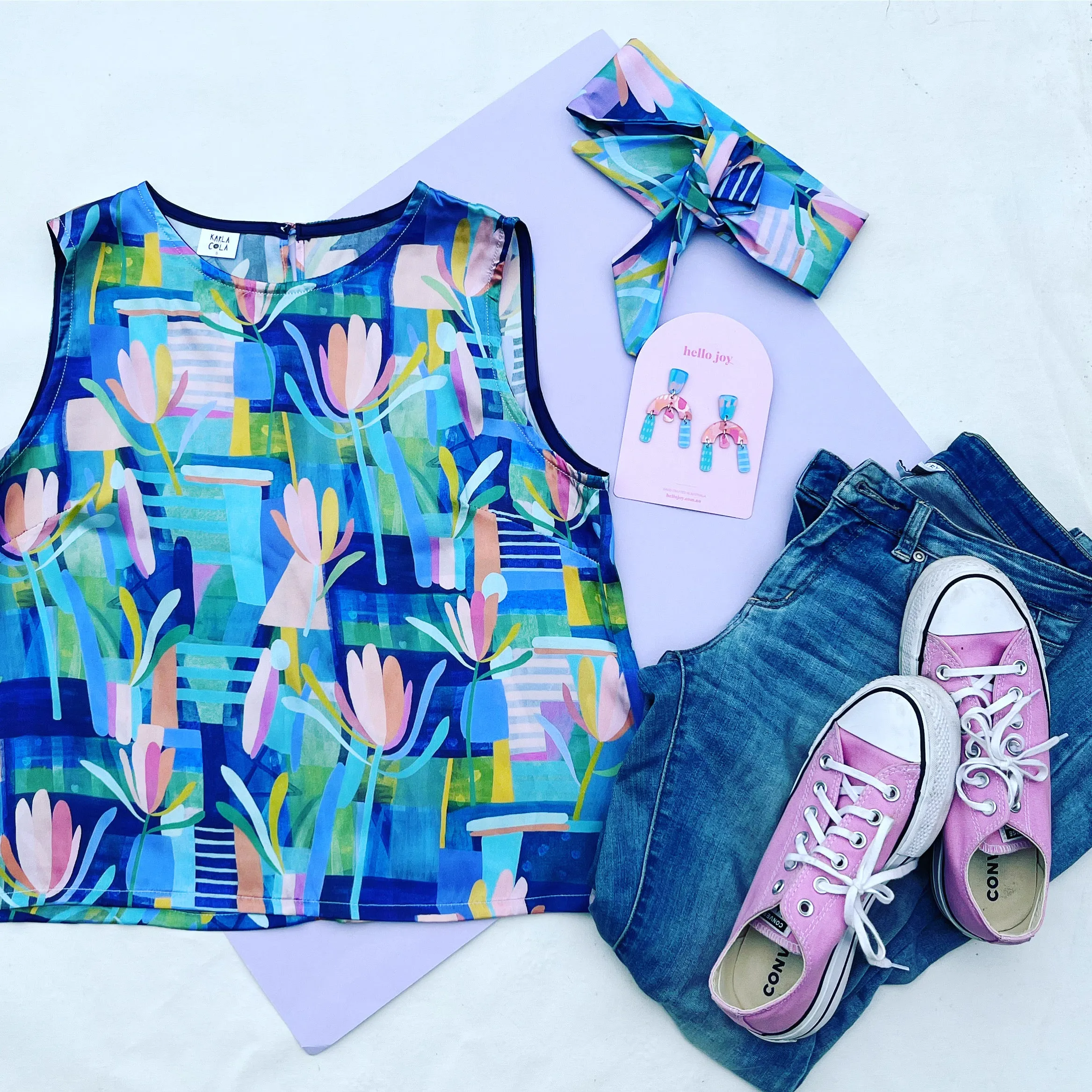 Suncatchers  Silk Shell Top