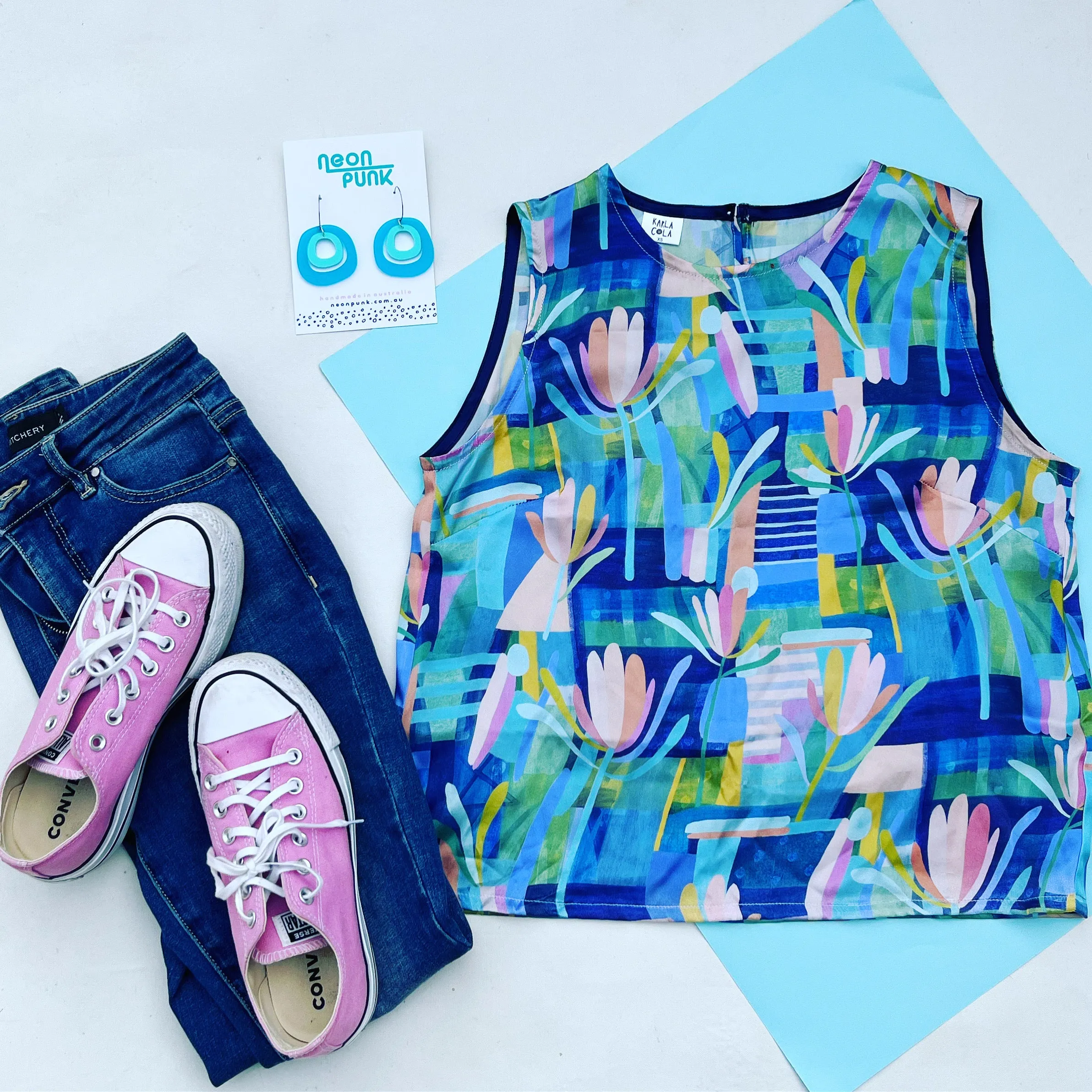 Suncatchers  Silk Shell Top