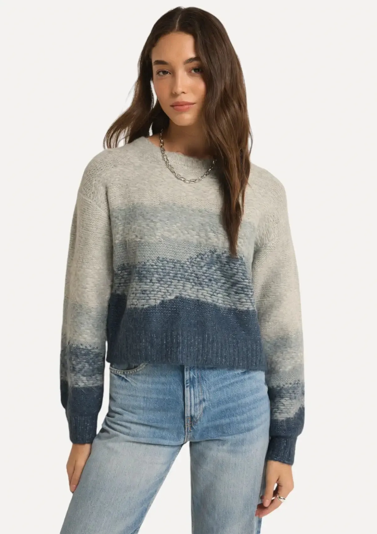 Tranquil Waters Sweater - Light Denim