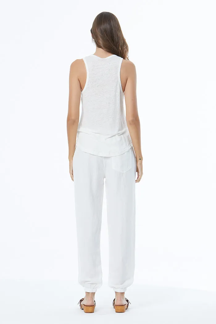 Trooper Jogger in Linen // Bone ~ NO RETURNS