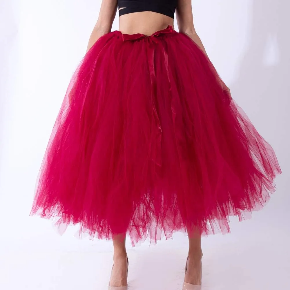 Tulle Skirt Women Women's Adult Classic Elastic 3 or 4 Layered Tulle Tutu Skirt Begoing Skirt Womens Tutu