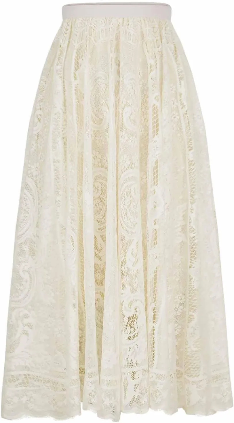 Tutu A-Line Layered Mesh Midi Skirt Long Tulle Skirt Layered Flowy Fairy Sparkle Party Mesh Tea Hem Skirts for Women