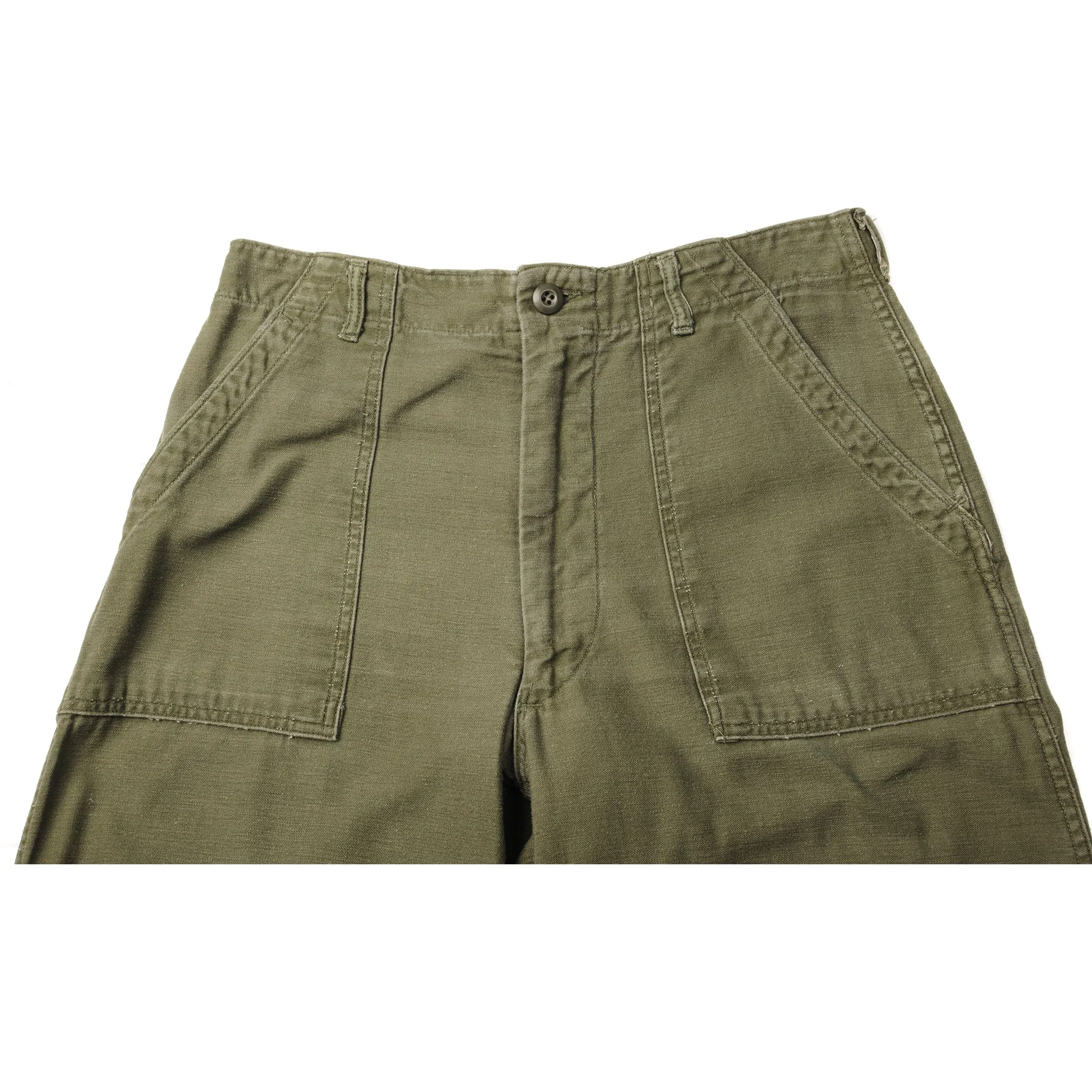 VINTAGE US ARMY UTILITY OG-107 SATEEN PANTS 1971 VIETNAM WAR SIZE W31 L27